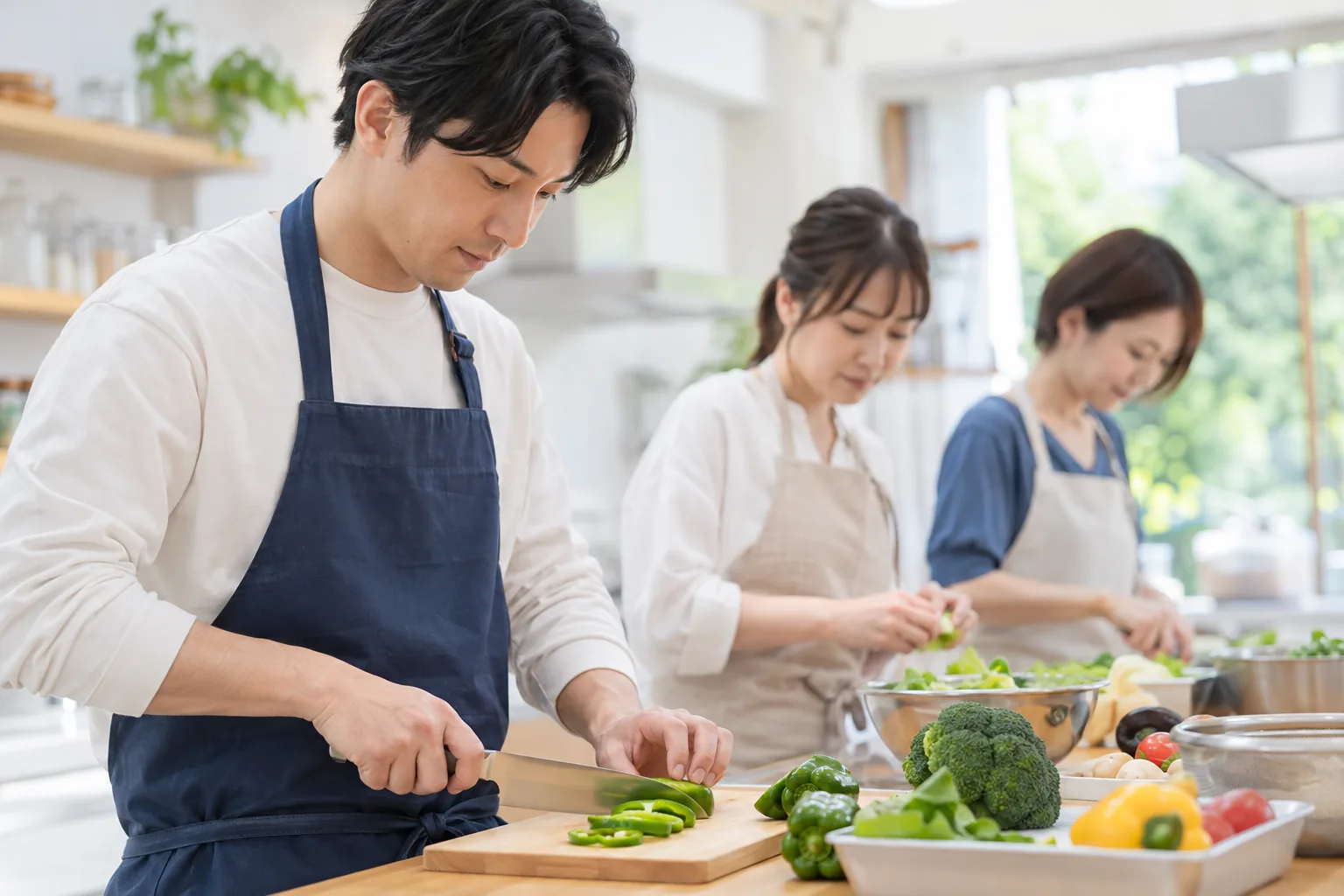 ABCクッキングに出会い目的で男性が入会してもいいの?